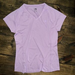 ⭐️North face V Neck FlashDry Shirt Large lilac